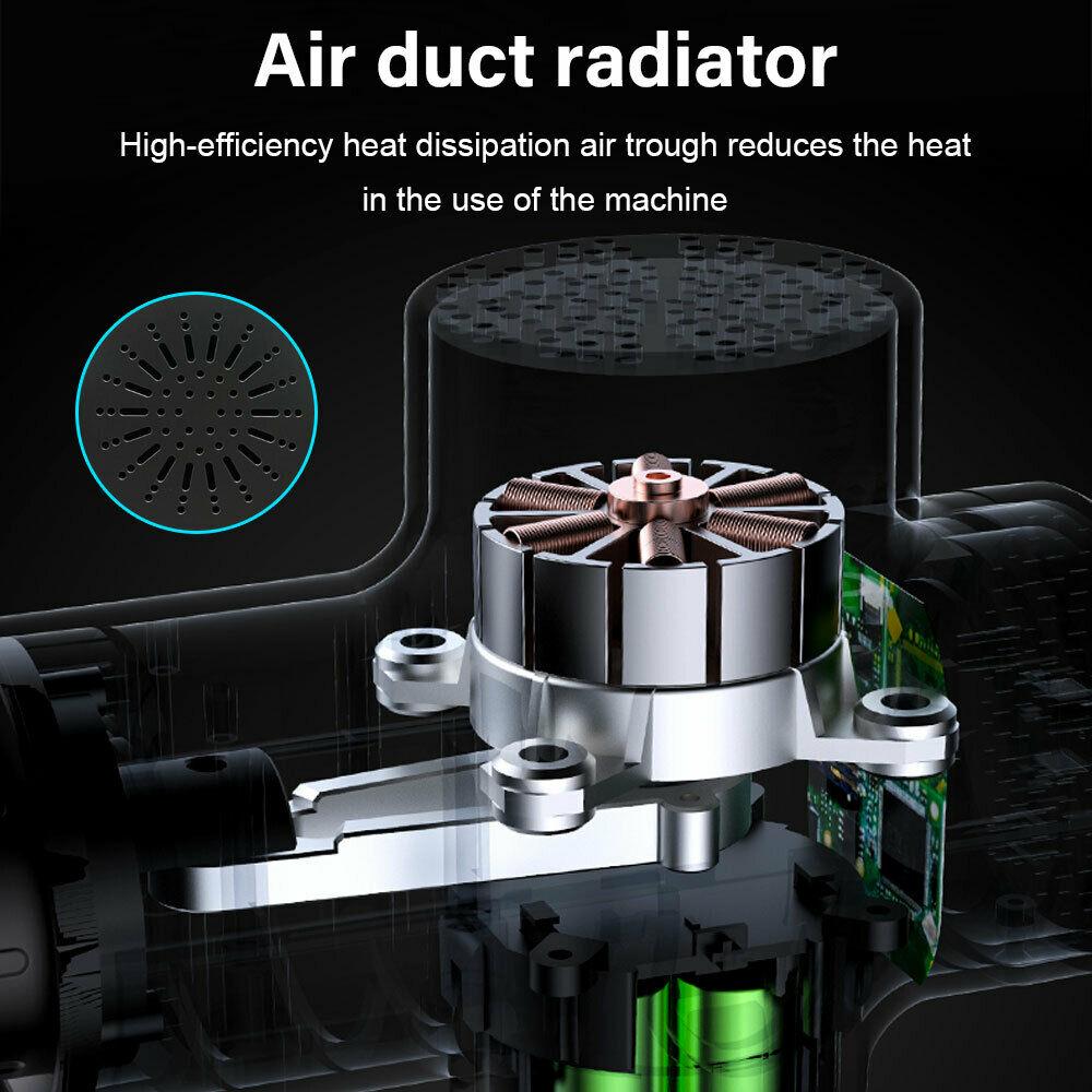 POWERFUL 6 Heads LCD Massage Gun - Carbon fibre