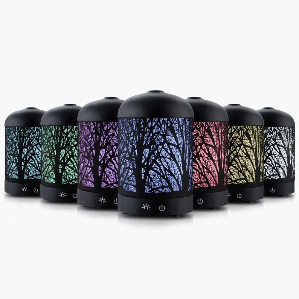 Devanti Aroma Diffuser Black Forrest Pattern 160ml-Diffusers Plus Oz