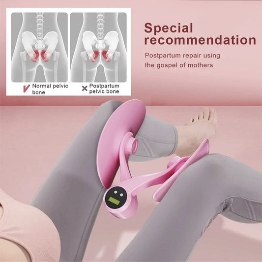 Smart Counting Pelvic Floor Thigh Trainer Recovery Pink