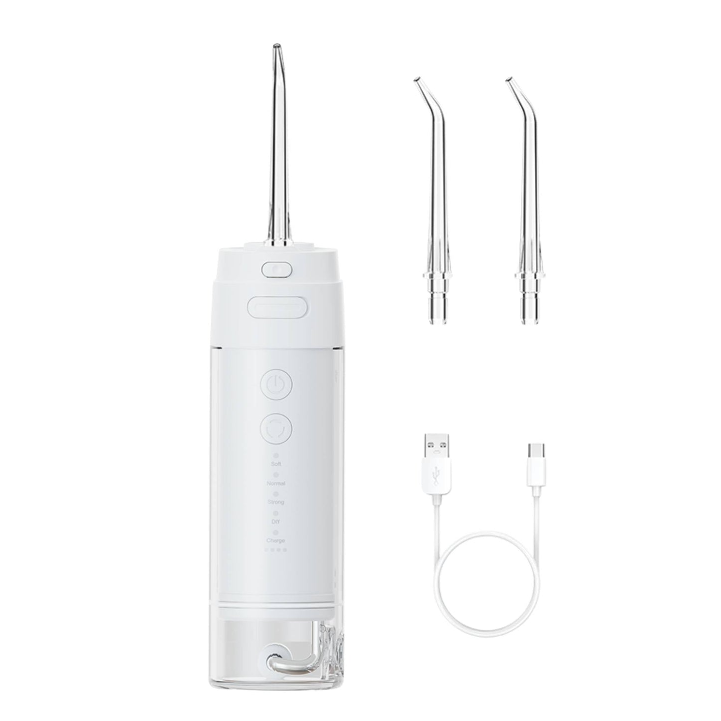 Orku Mini Water Flosser Rechargeable Portable Extendable Travel Oral Irrigator White