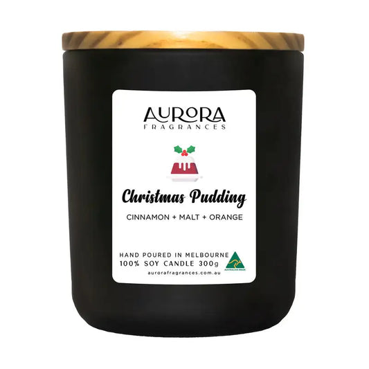 Aurora Soy Candles 300g (various scents) - Christmas Pudding