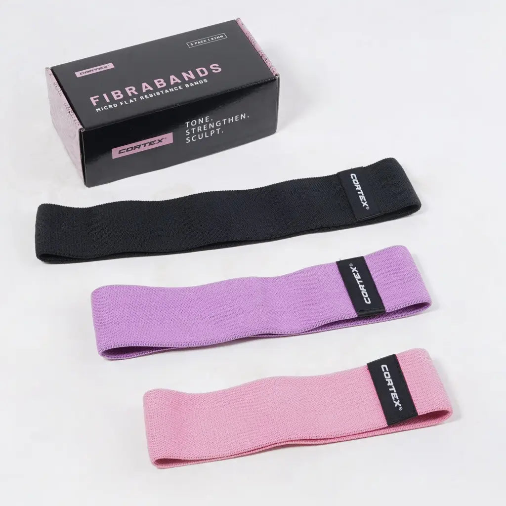 CORTEX FibraBands - 3 Pack Micro Flat Resistance Bands