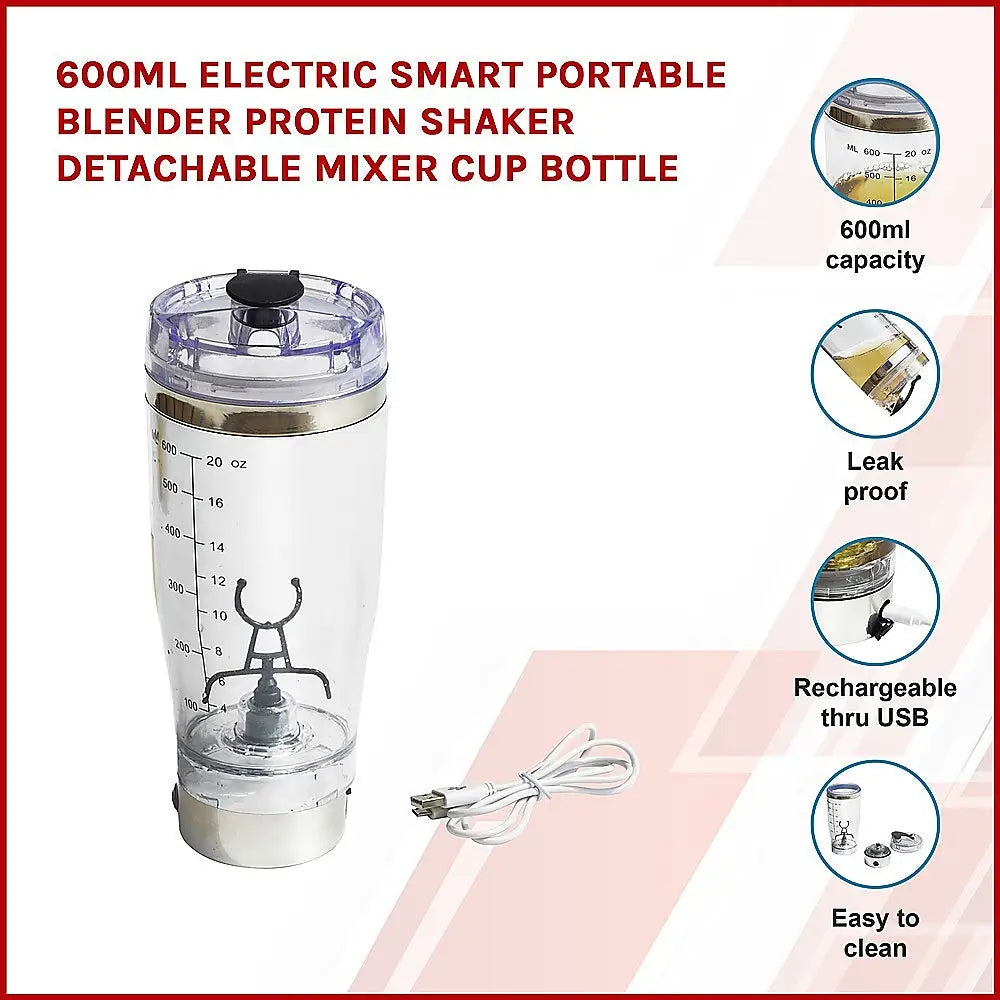 Electric Portable Protein Blender - 600ml