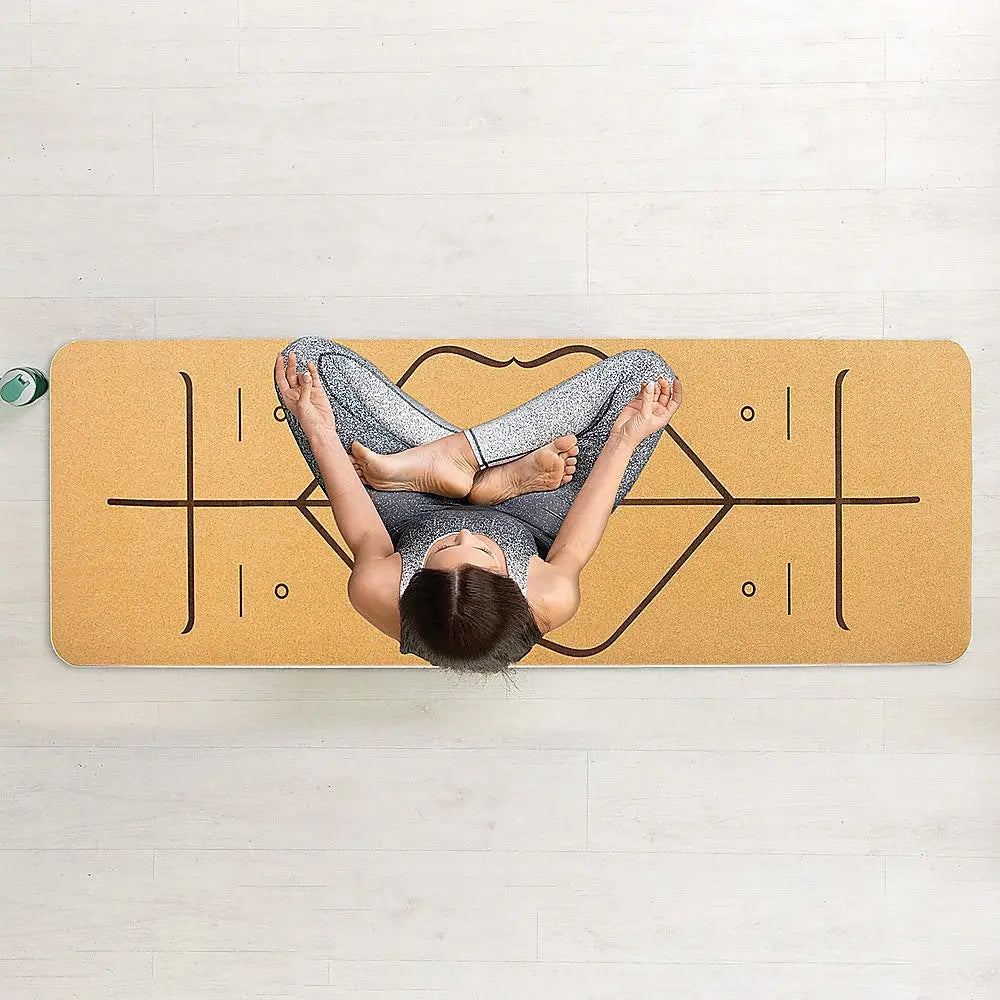 Natural Cork TPE Yoga Mat Eco Friendly